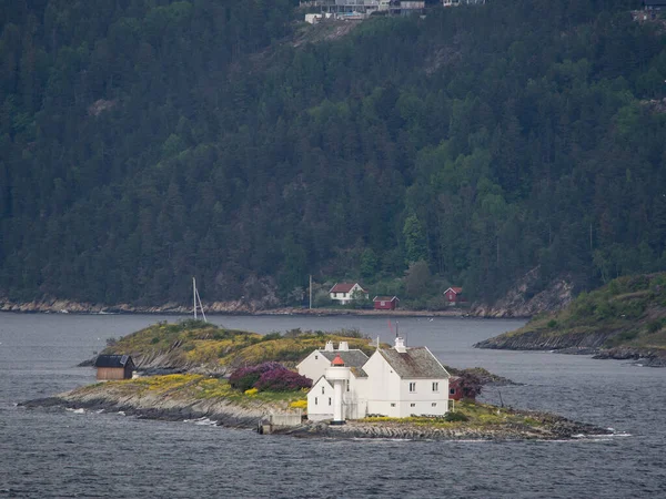 Oslo Norvégia Fővárosa Oslofjord Fok Déli Partjainál Fekszik — Stock Fotó