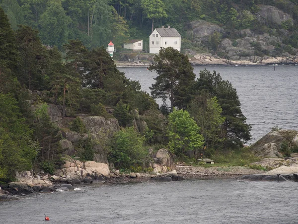 Oslo Norvégia Fővárosa Oslofjord Fok Déli Partjainál Fekszik — Stock Fotó