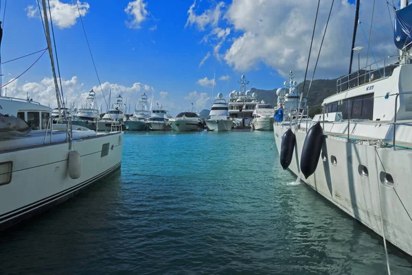 Seychelles Mahe Jetty Eden Island — Fotografia de Stock