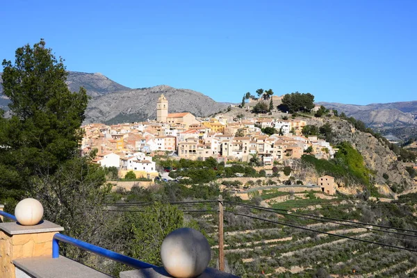 Vistas Ciudad Polop Marina España — Foto de Stock