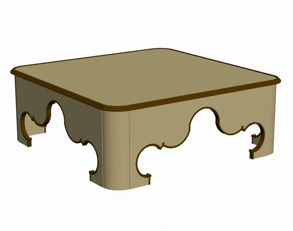 의자가 탁자를 만드는 — 스톡 사진