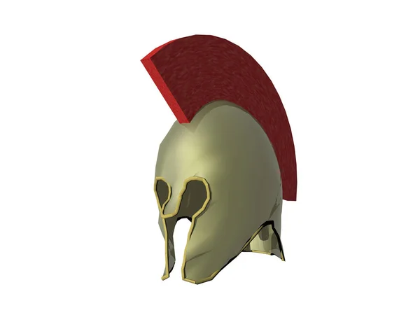 赤いハートの頭蓋骨の3Dレンダリング — ストック写真