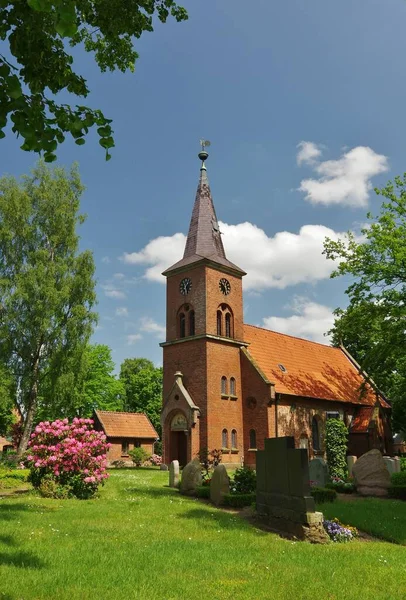 Igreja Lorenz Schmilau Ducado Lauenburg Schleswig Holstein — Fotografia de Stock