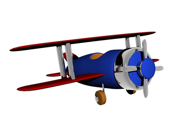 Speelgoedvliegtuig Vliegtuig — Stockfoto