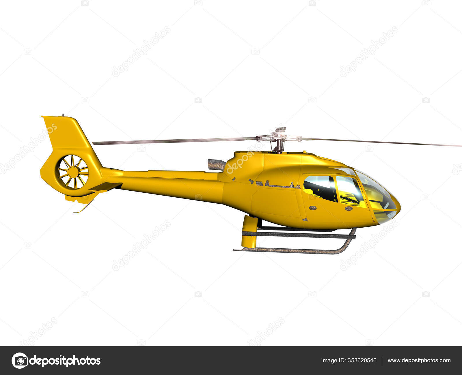 Hélicoptère Jaune Isolé Sur Fond Blanc — Photo de stock par  ©PantherMediaSeller - 353620546, image size:1600x1300