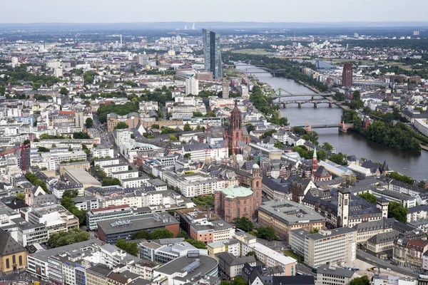 Vista Cidade Frankfurt Main Alemanha — Fotografia de Stock