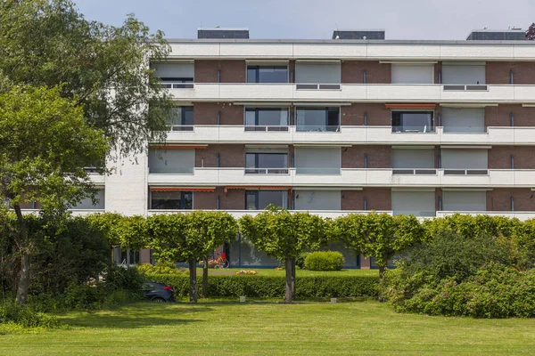 Fachada Moderno Edificio Residencial Hamburgo Alemania — Foto de Stock