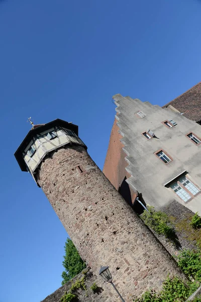 Diebsturm Torre Torre Vigia Castelo Adega Muralha Cidade Edifício Michelstadt — Fotografia de Stock