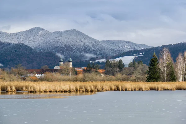 Abdij Benediktbeuern Winter — Stockfoto