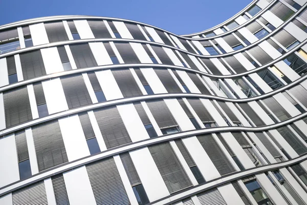Abstraktní Fasáda Moderní Kancelářské Budovy Hamburku Německo — Stock fotografie