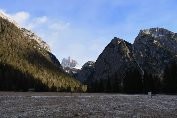 Mites Dreizinnenblick Toblach Mountain Stock Dolomites Tre Cime 3000Er Sesto — Stok fotoğraf