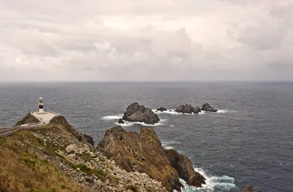 Farol Cap Cape Ortegal Município Cario Província Corua Galiza Espanha — Fotografia de Stock