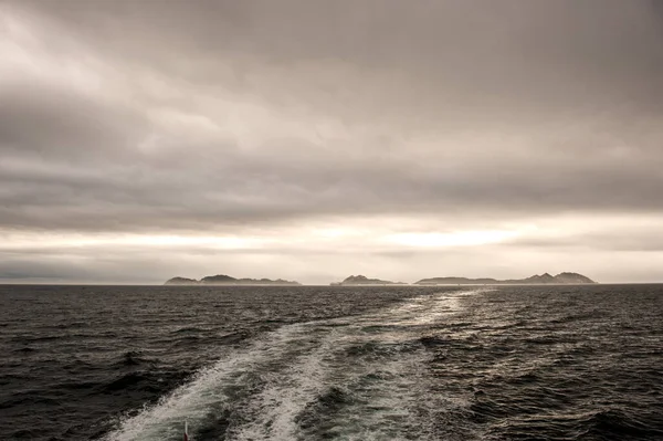 Islas Cies Parque Nacional Las Islas Atlanticas Galicia Seen Ferry — стоковое фото