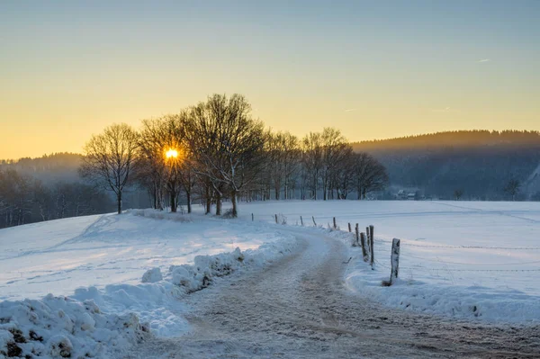 Stagione Invernale Paesaggio Innevato — Foto Stock