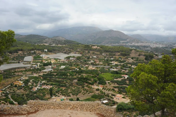 Fachadas Casas Polop Marina Costa Blanca España — Foto de Stock