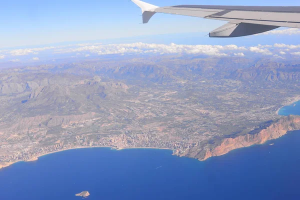 스페인 상공을 비행기 — 스톡 사진