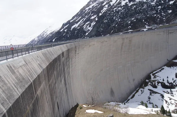 Dam Reservoir Val Lei — Stock Photo, Image