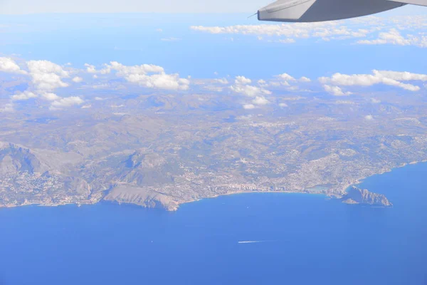 스페인 상공을 비행기 — 스톡 사진