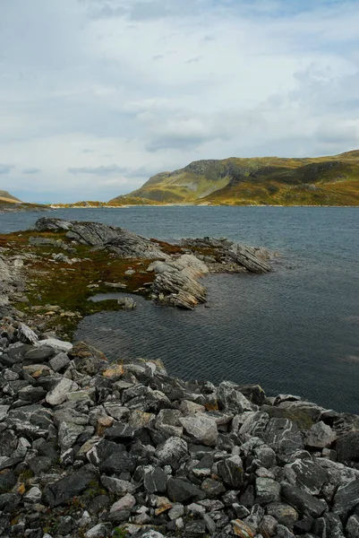 Norwegia Tle Krajobrazu — Zdjęcie stockowe