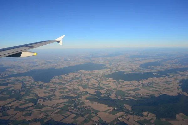 Uçaktaki Almanya Hakkında — Stok fotoğraf