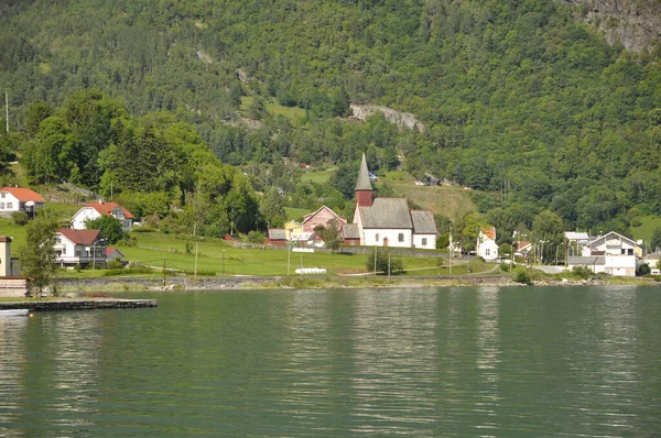 Norveç Teki Flam Kilisesi — Stok fotoğraf