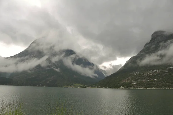 Noruega Sobre Naturaleza Paisaje Fondo — Foto de Stock