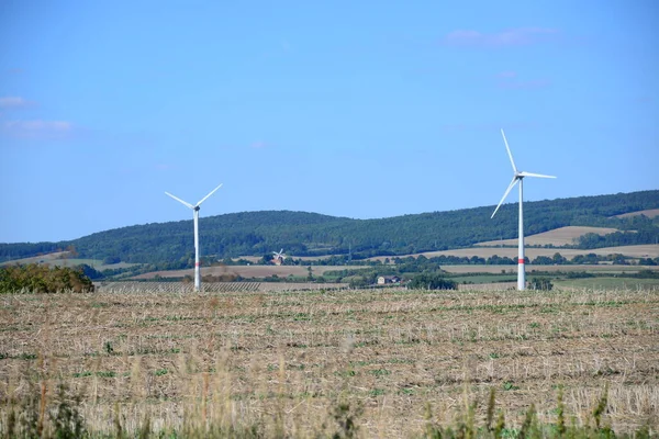 Energia Wiatrowa Turbiny Wiatrowe — Zdjęcie stockowe