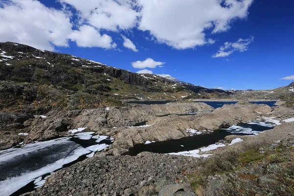 Norwegen Auf Naturlandschaft Hintergrund — Stockfoto