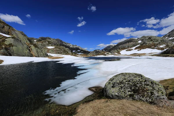 Norwegia Tle Krajobrazu — Zdjęcie stockowe