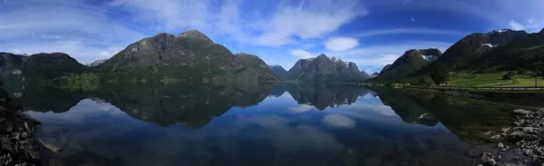 Noruega Sobre Naturaleza Paisaje Fondo —  Fotos de Stock