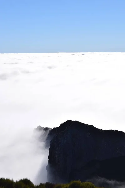 Clouds Pico Arieiro Madeira Portugal Atlantic Ocean — Stock Photo, Image