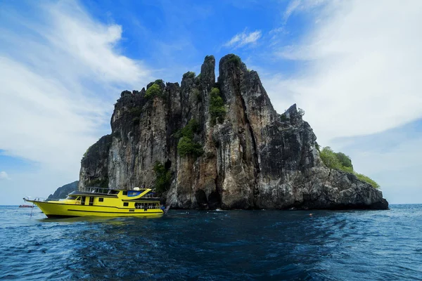 Thailand Dans Mer Andaman Koh Bida Nok Sur Île Phi — Photo