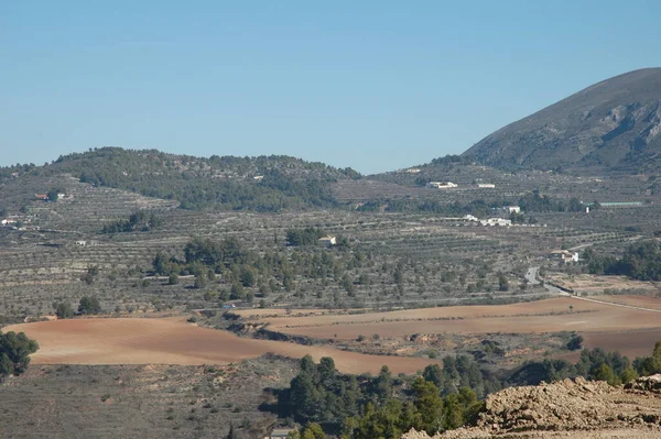 Die Landschaft Der Costa Blanca Spanien — Stockfoto