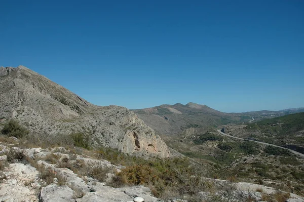 Krajobraz Costa Blanca Hiszpania — Zdjęcie stockowe