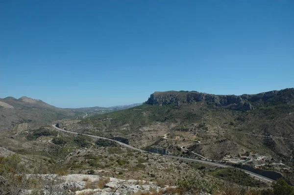 Landscape Costa Blanca Spain — Stock Photo, Image