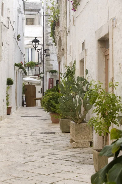 Narrow Streets Locorotondo Puglia Itália — Fotografia de Stock