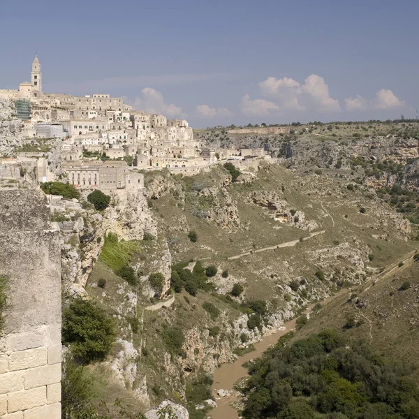 Höhlensiedlung Kulturhauptstadt Europas Matera Italien — Stockfoto