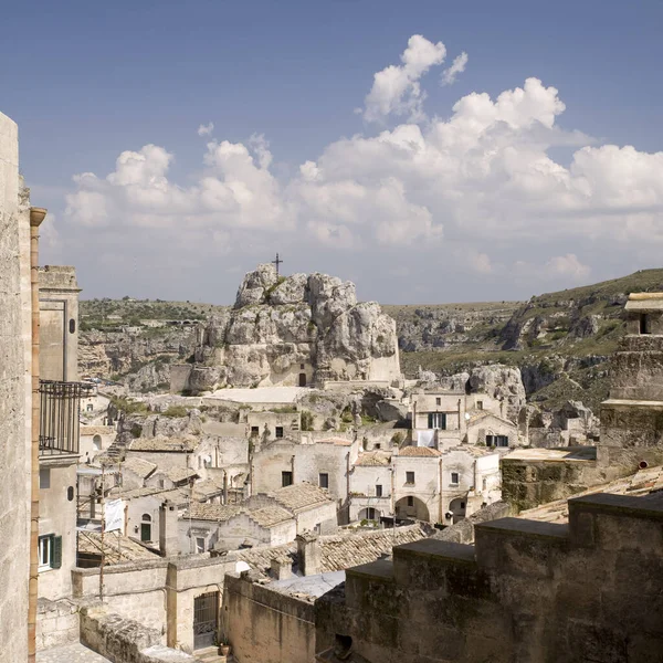 Jeskynní Osídlení Evropské Hlavní Město Kultury Matera Itálie — Stock fotografie