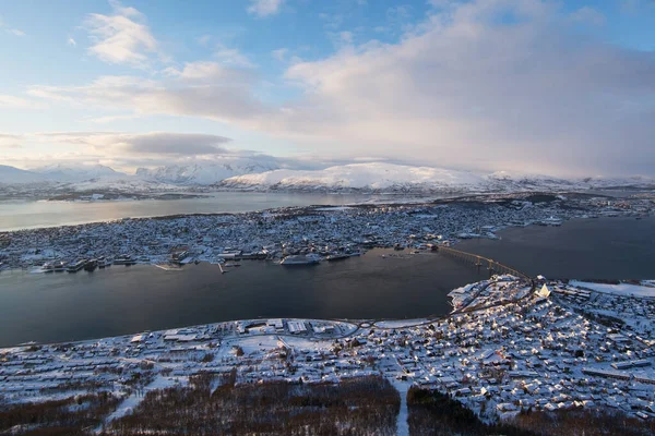 Norwegia Tle Krajobrazu — Zdjęcie stockowe