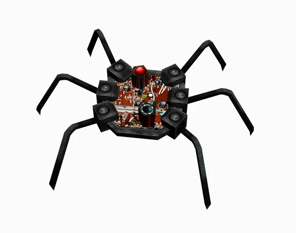 Αράχνη Ρομπότ Ηλεκτρονικά Ανδροειδή — Φωτογραφία Αρχείου