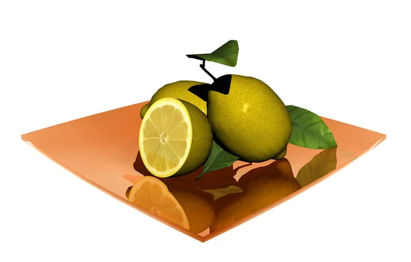 Saftiga Färska Citroner Citrus — Stockfoto