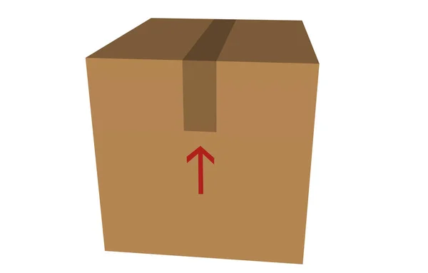 纸板箱 包装箱 — 图库照片