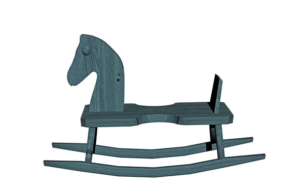 Wooden Rocking Horse Horseriding — Stock Photo, Image