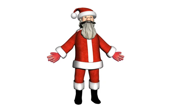 Boże Narodzenie Czas Wypełnione Czerwony Santa Claus — Zdjęcie stockowe