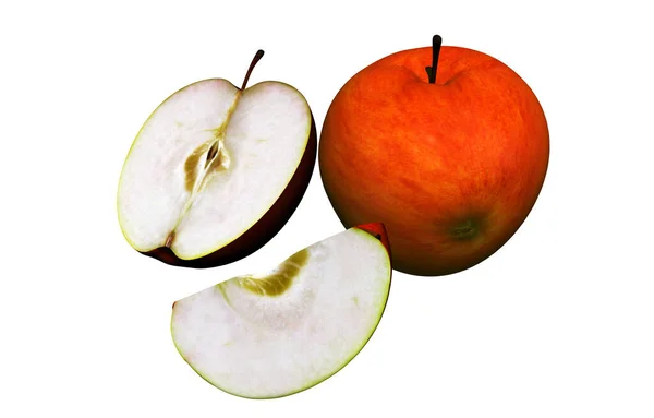 Fruta Del Árbol Manzanas Sabrosas Dulces — Foto de Stock