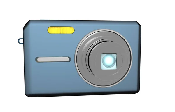 Compact Camera Zoom Flash — Stock Photo, Image