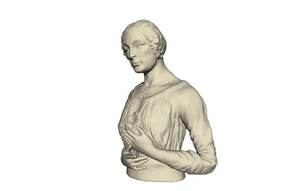 Busto Uma Mulher Velha — Fotografia de Stock