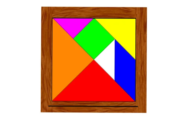 Oyunu Hazırlayan Tangram — Stok fotoğraf