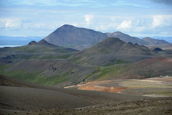 Volcan Krafla Islande Montagne Montagne Montagnes Vulcanisme Montagnes Zone Volcanique — Photo