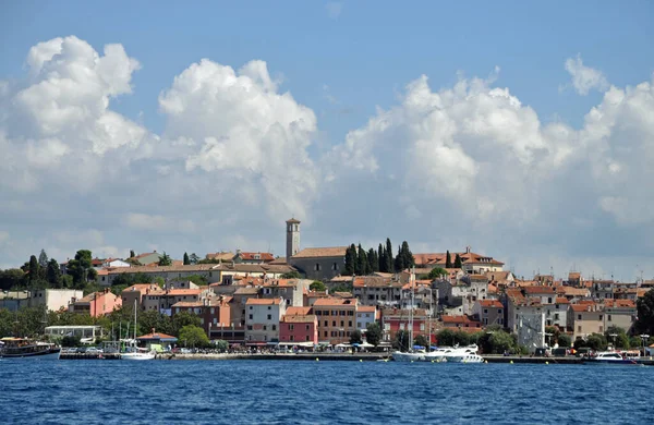 Rovinj Istria Croatia Mar Mediterranean Costa Península Cidade Velha Pitoresco — Fotografia de Stock